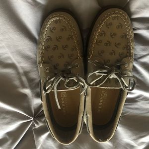 Gray Sperry Shoes